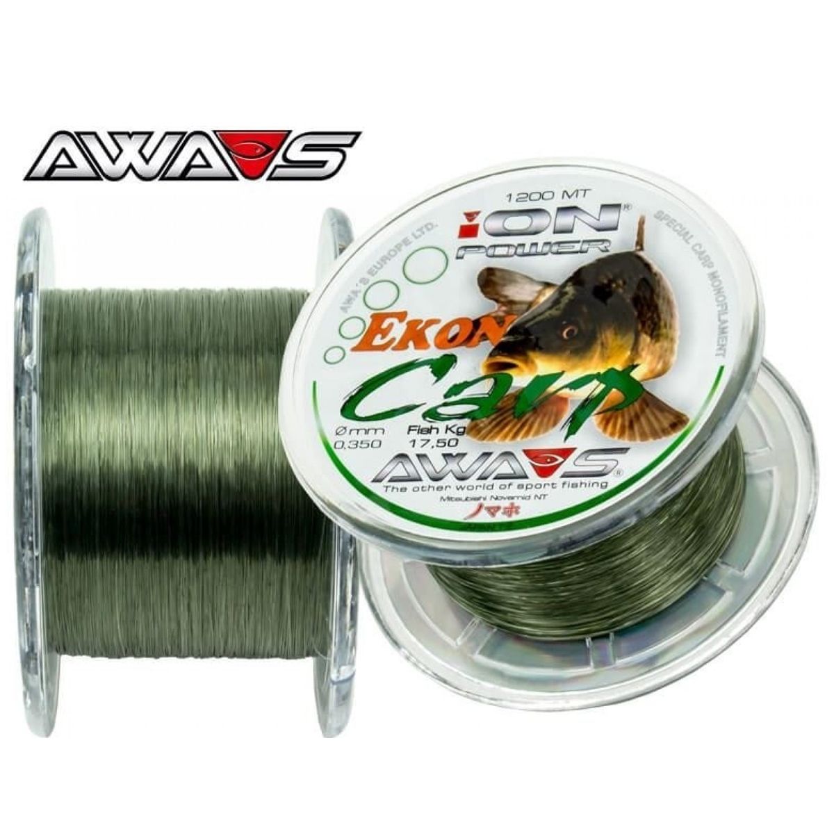 Awa Shima Ion Power Ekon Carp 0,35mm 17,50kg 1200m - Imagen 3