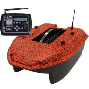 Barco Cebador Carpio C3 Sonda a Color y Gps y Bolsa Transporte Camo Serpiente Naranja-Bajo Pedido