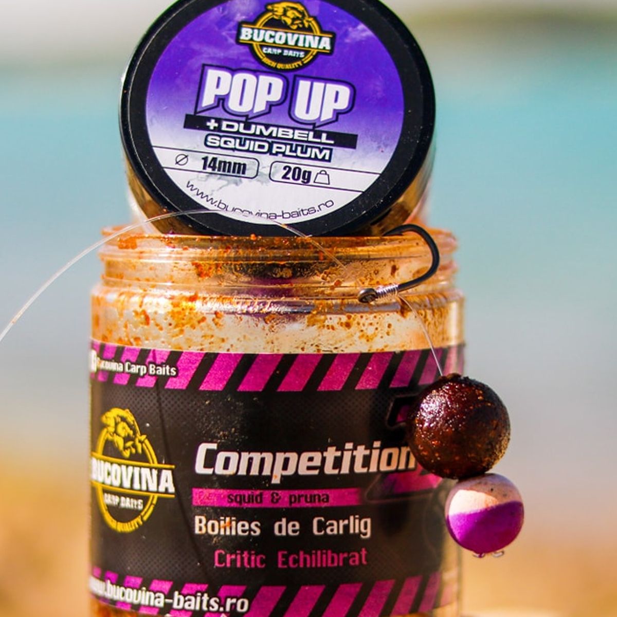 Bucovina Baits Boilies Equilibrado Competition Z Squid & Ciruela 120gr - Imagen 5