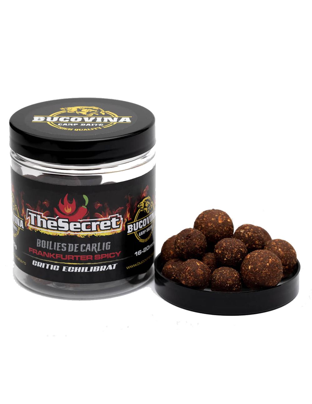 Bucovina Baits Boilies Equilibrado The Secret Frankfurter Spicy 120gr