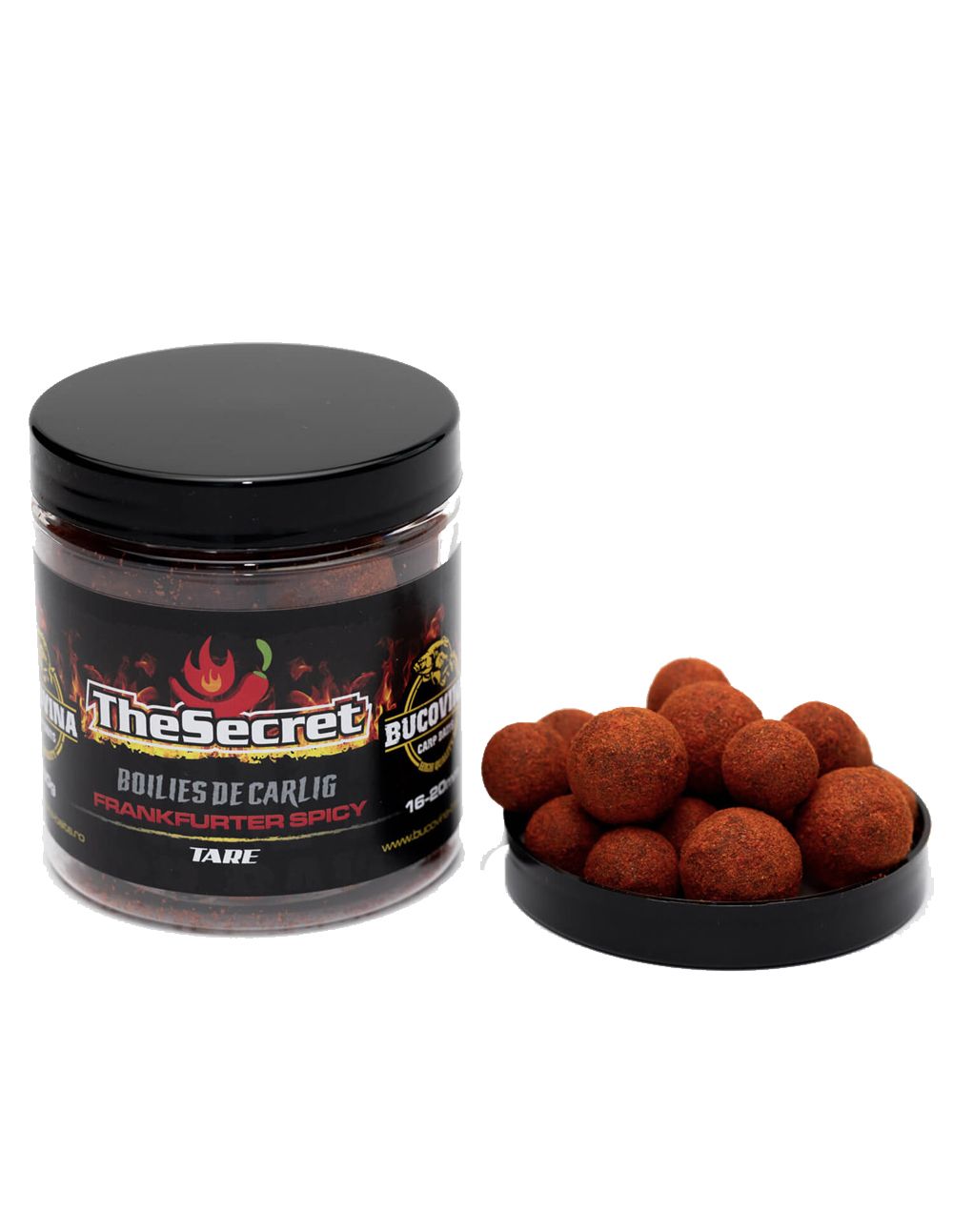 Bucovina Baits Boilies Soluble The Secret Frankfurter Spicy 16-20mm 150gr