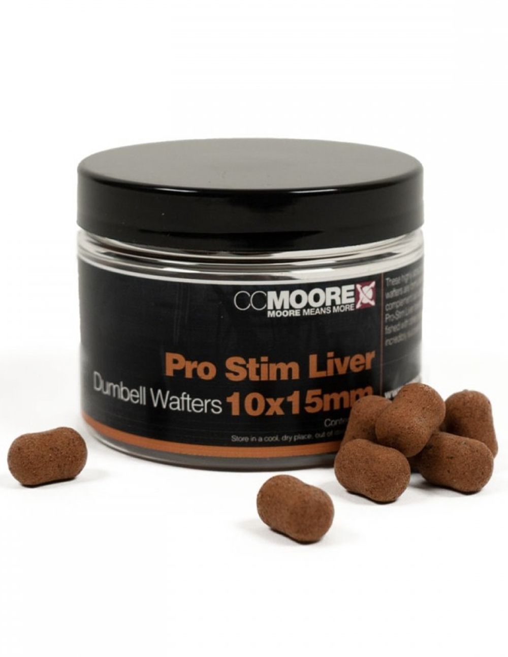 CC Moore Pro-Stim Liver Dumbell Wafters 10x15mm - Imagen 2