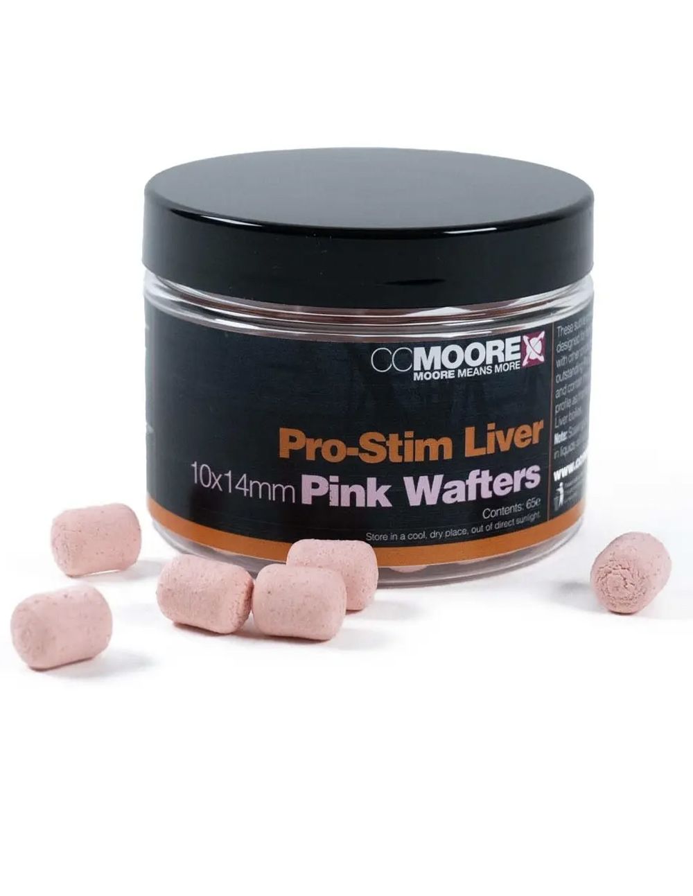 CC Moore Pro-Stim Liver Pink Dumbell Wafters 10x14mm