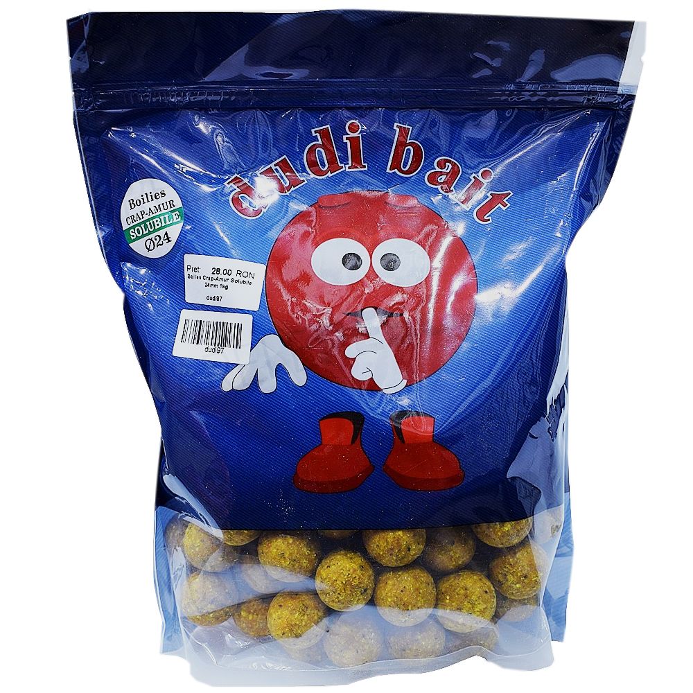 Dudi Baits Boilies Crap Amur Soluble 24mm 1kg - Imagen 2