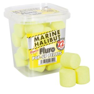 Dynamite Baits Yellow Marine Halibut Pop Up Fluro Pellets 22mm