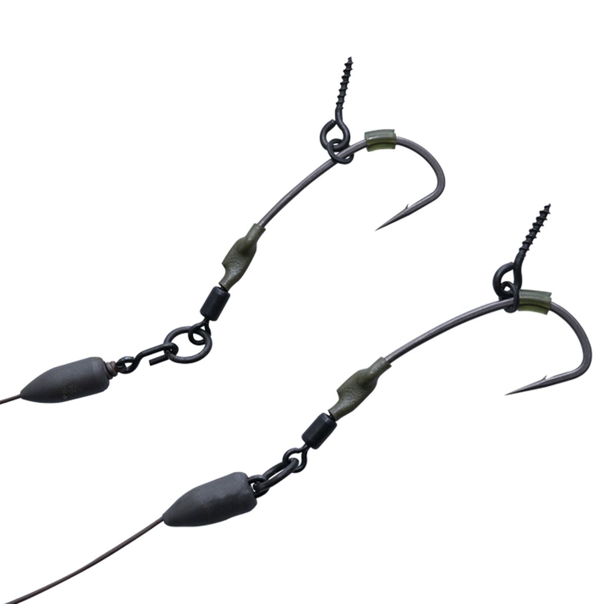 ESP Ronnie Clips and Tungsten Sleeve Camo Green 0.3gr - Imagen 3