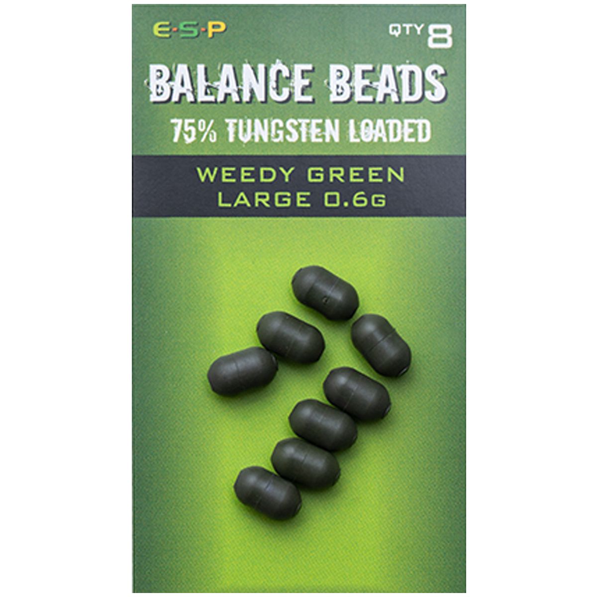 ESP Tungsten Loaded Balance Beads 6gr Weedy Green - Imagen 2