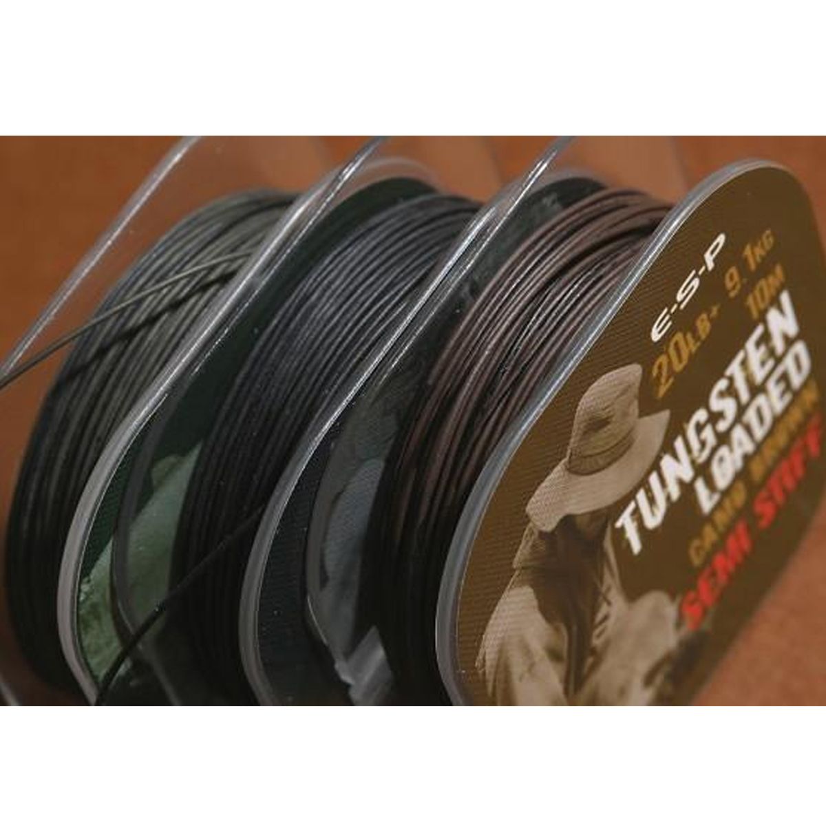 ESP Tungsten Loaded Coated Braid Semi Stiff 20lb 9.1kg Weedy Green - Imagen 3