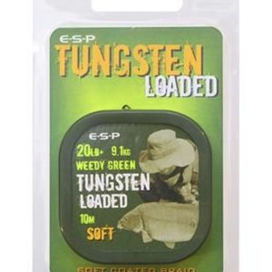 ESP Tungsten Loaded Coated Braid Semi Stiff 20lb 9.1kg Weedy Green