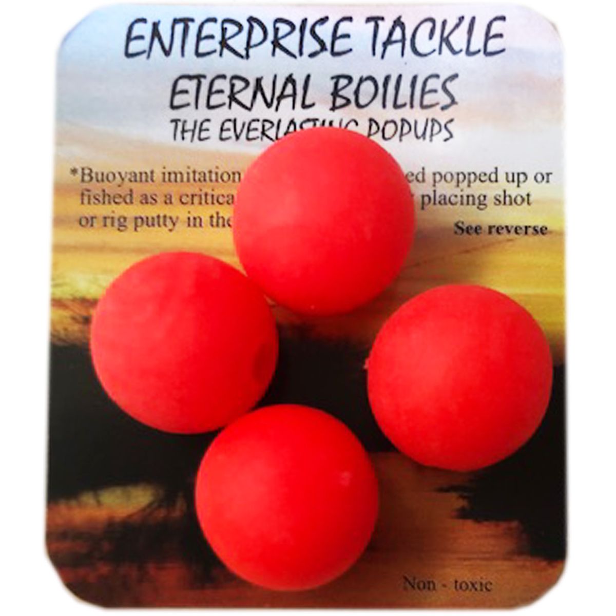 Enterprise Tackle Eternal Boilies Rojo Fluoro 18mm - Imagen 2