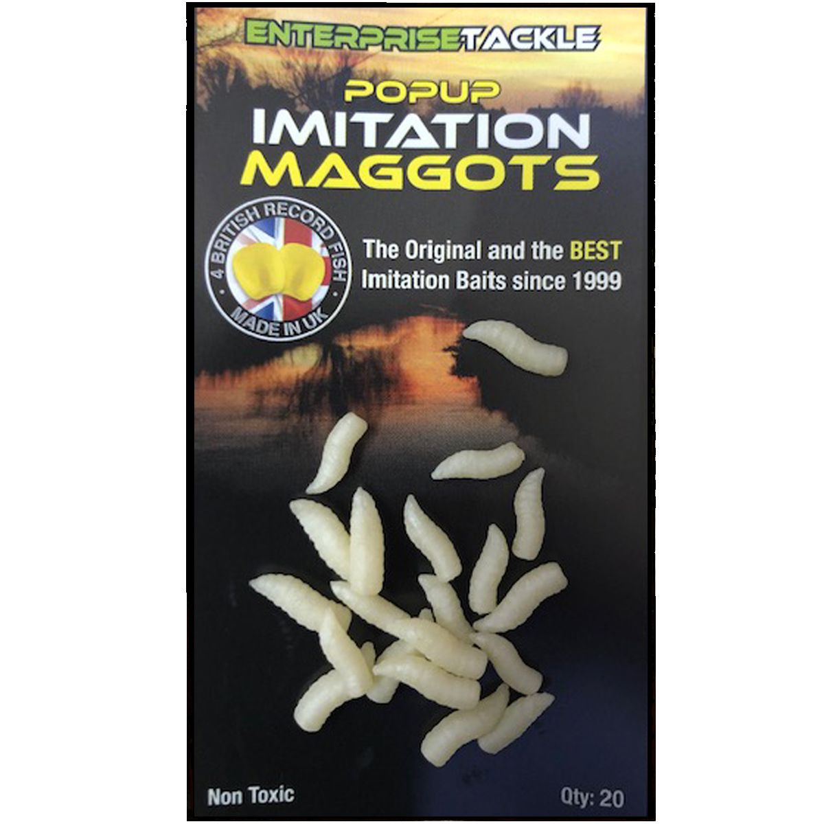 Enterprise Tackle Imitation Maggots Blanco - Imagen 2