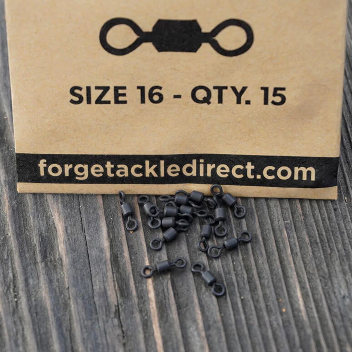 Forge Tackle Hookbait Swivel Size 16-15 unidades - Imagen 3