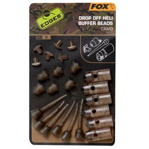 Fox Edges Camo Drop Off Heli Buffer Bead Kit x6
