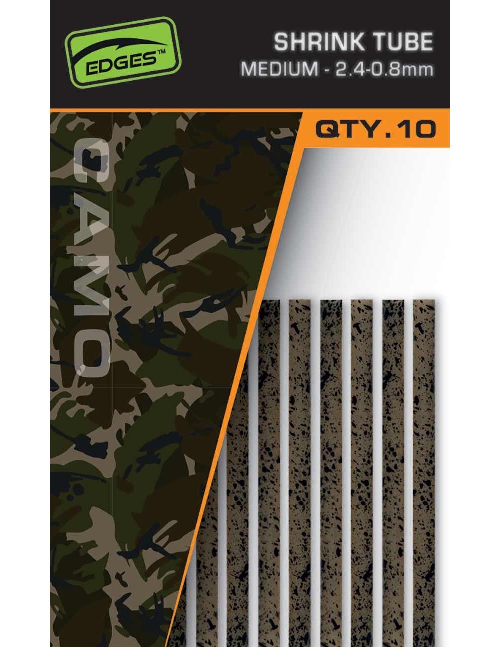 Fox Edges Camo Shrink Tube Medium 2.4-0.8mm x10 - Imagen 3