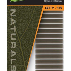 Fox Edges Natural Silicone Sleeves 3mm x 25mm x15