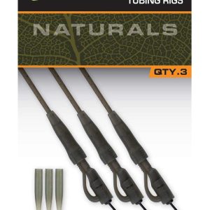 Fox Edges Naturals Kwik Change Lead Clip Tubing Rigs x3