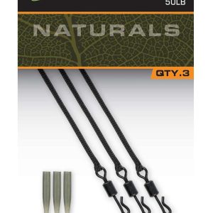 Fox Edges Naturals Leadcore Leaders 50lb 22.7kg x3