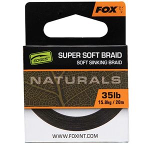 Fox Edges Naturals Soft Braid Hooklength 35lb 15.80kg 20m