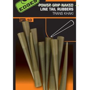 Fox Edges Naturals Power Grip Naked Line Tail Rubbers Nº7 x10