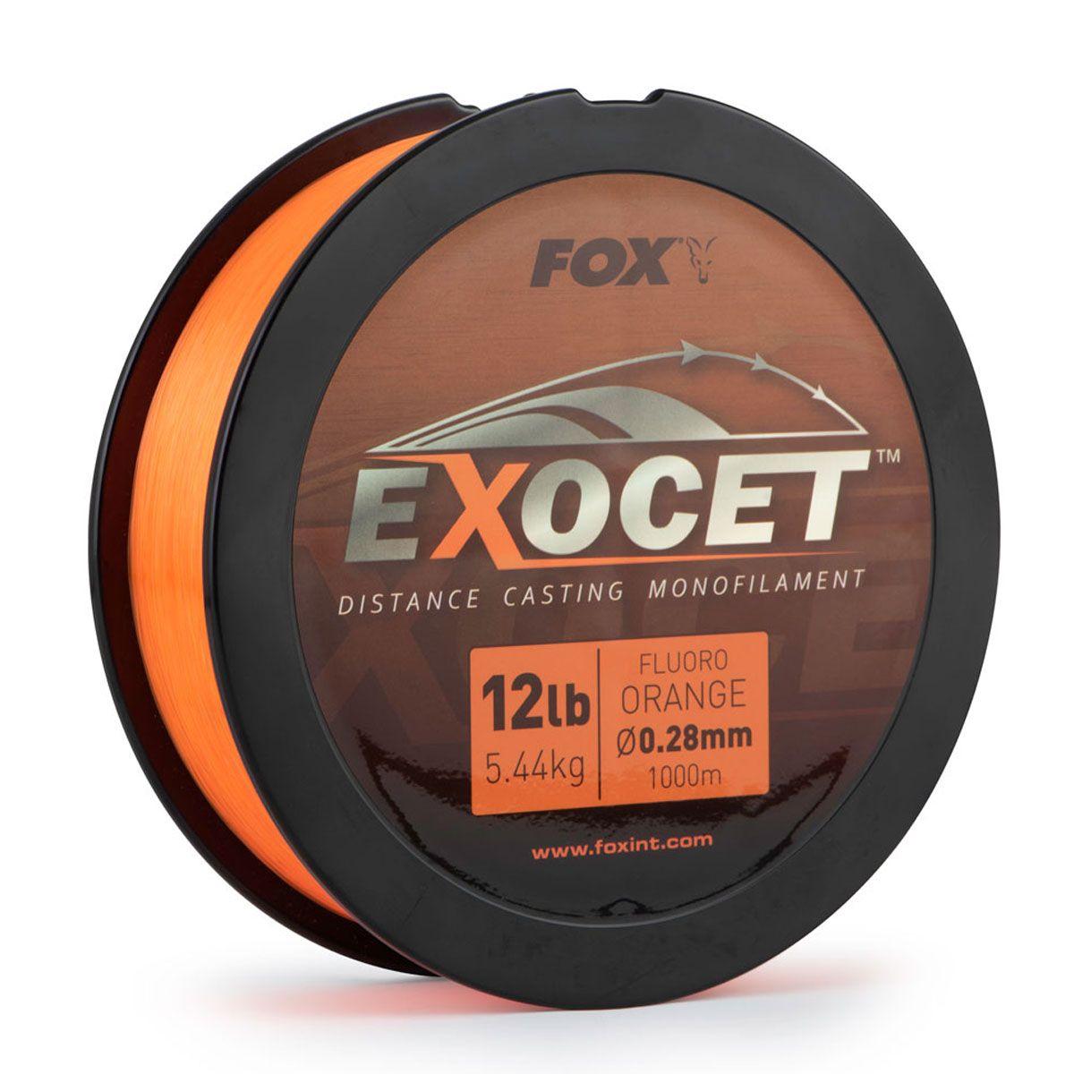 Fox Exocet Fluoro Orange Mono 14lb 0.30mm 1000m - Imagen 2