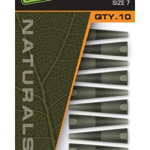 Fox Naturals Lead Clips Tail Rubbers Nº7 x10