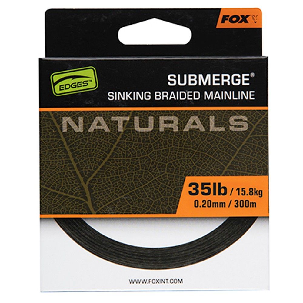 Fox Submerge Naturals Braid 0.30mm 55lb 24.9kg 600m - Imagen 2