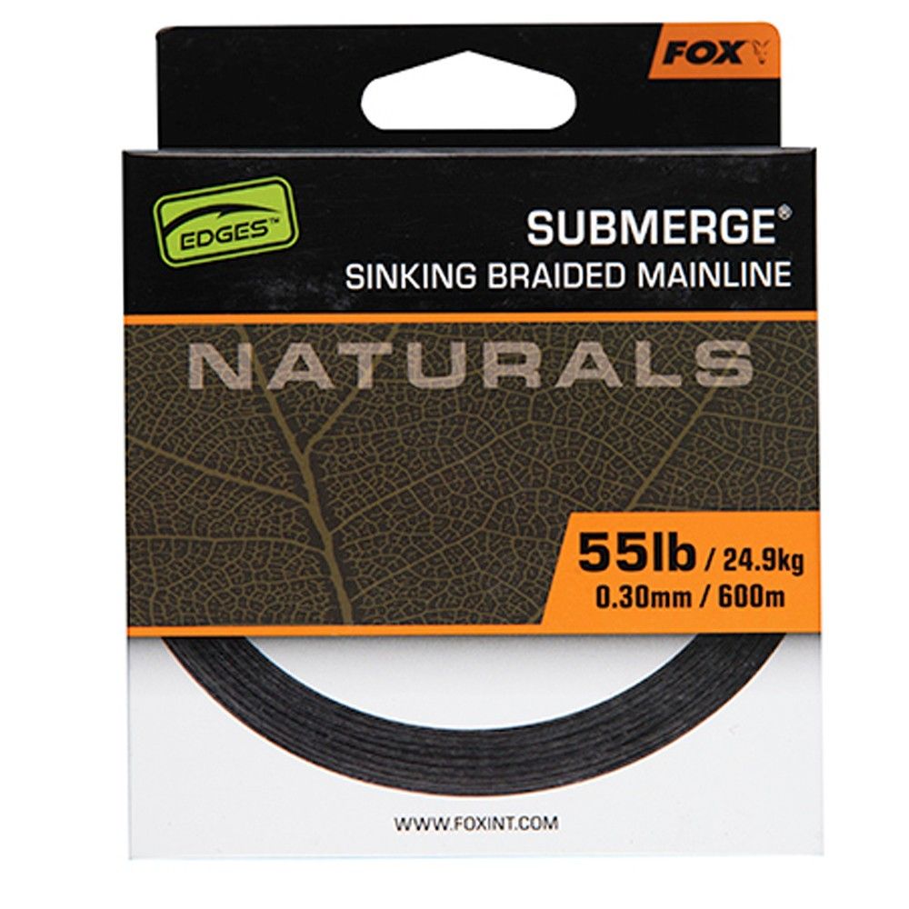 Fox Submerge Naturals Braid 0.30mm 55lb 24.9kg 600m - Imagen 7