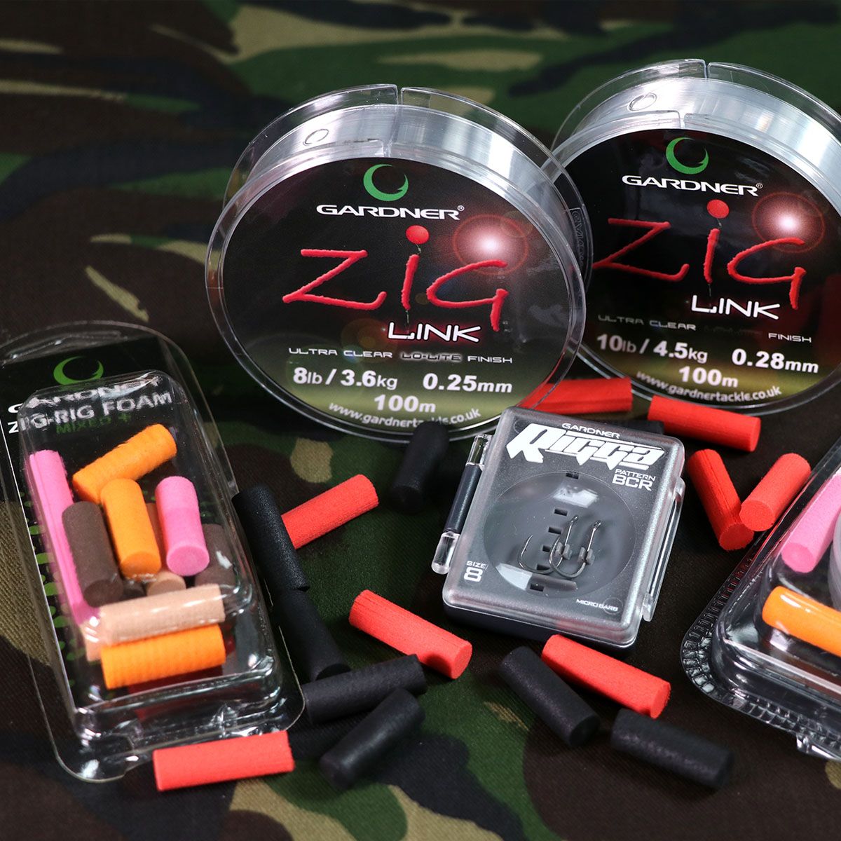 Gardner Zig Rig Foam Mixed ( Rosa, Naranja, Marrón y Marrón claro ) - Imagen 5