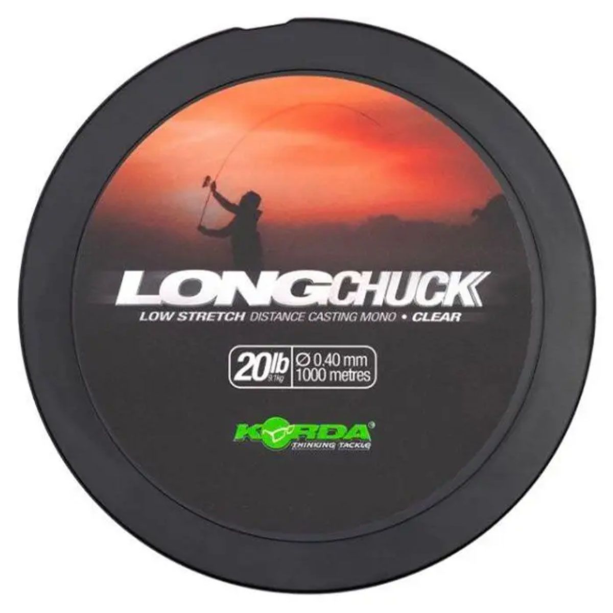 Korda Long Chuck Clear Line 20lb 0.40mm 1000mtr - Imagen 2