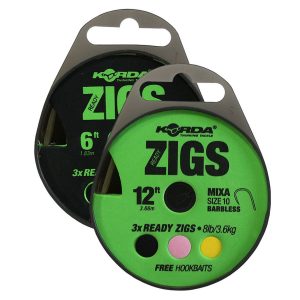 Korda Ready Zigs 10′ (Size 10/300cm 3 Zigs En Carrete)