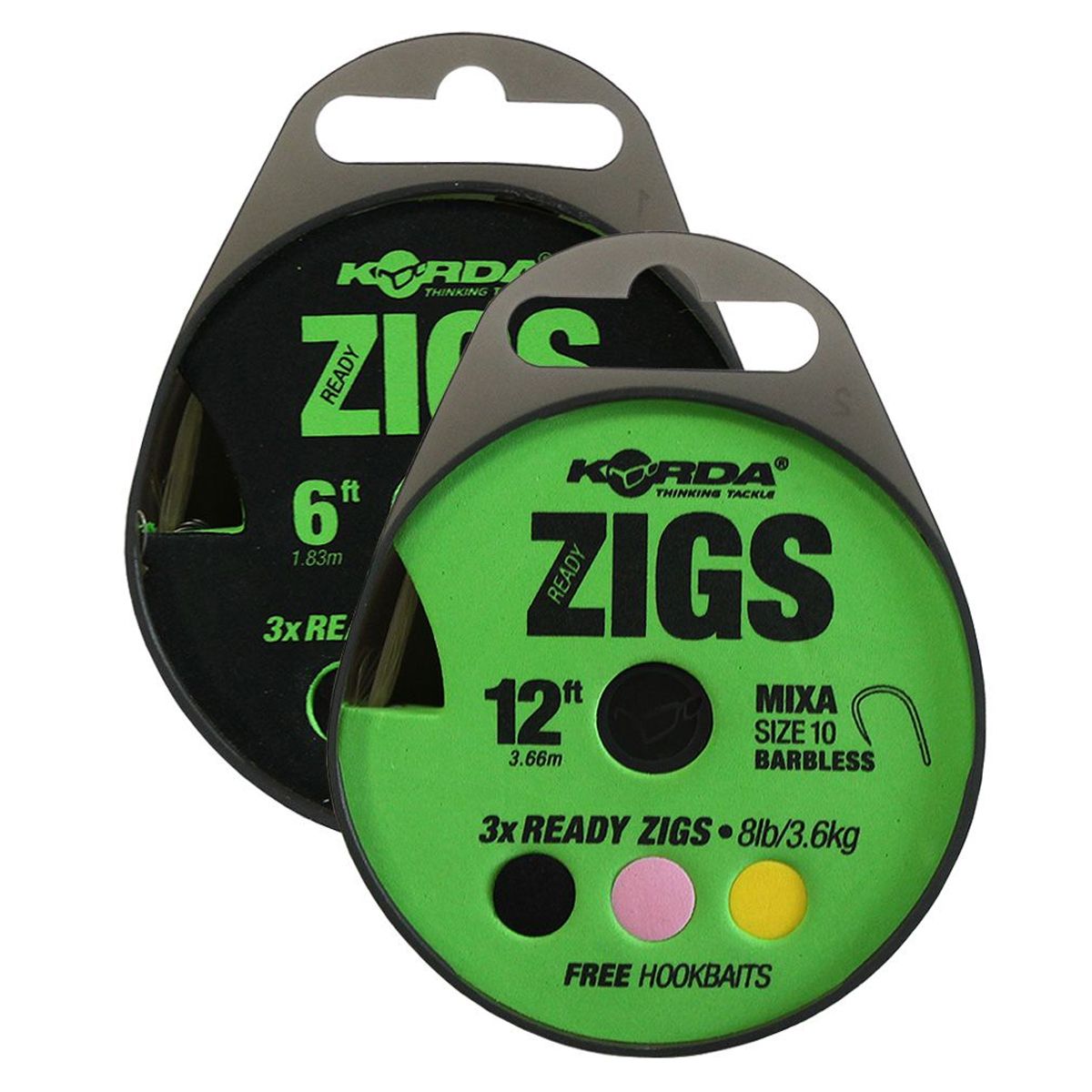 Korda Ready Zigs 10′ (Size 10/300cm 3 Zigs En Carrete)