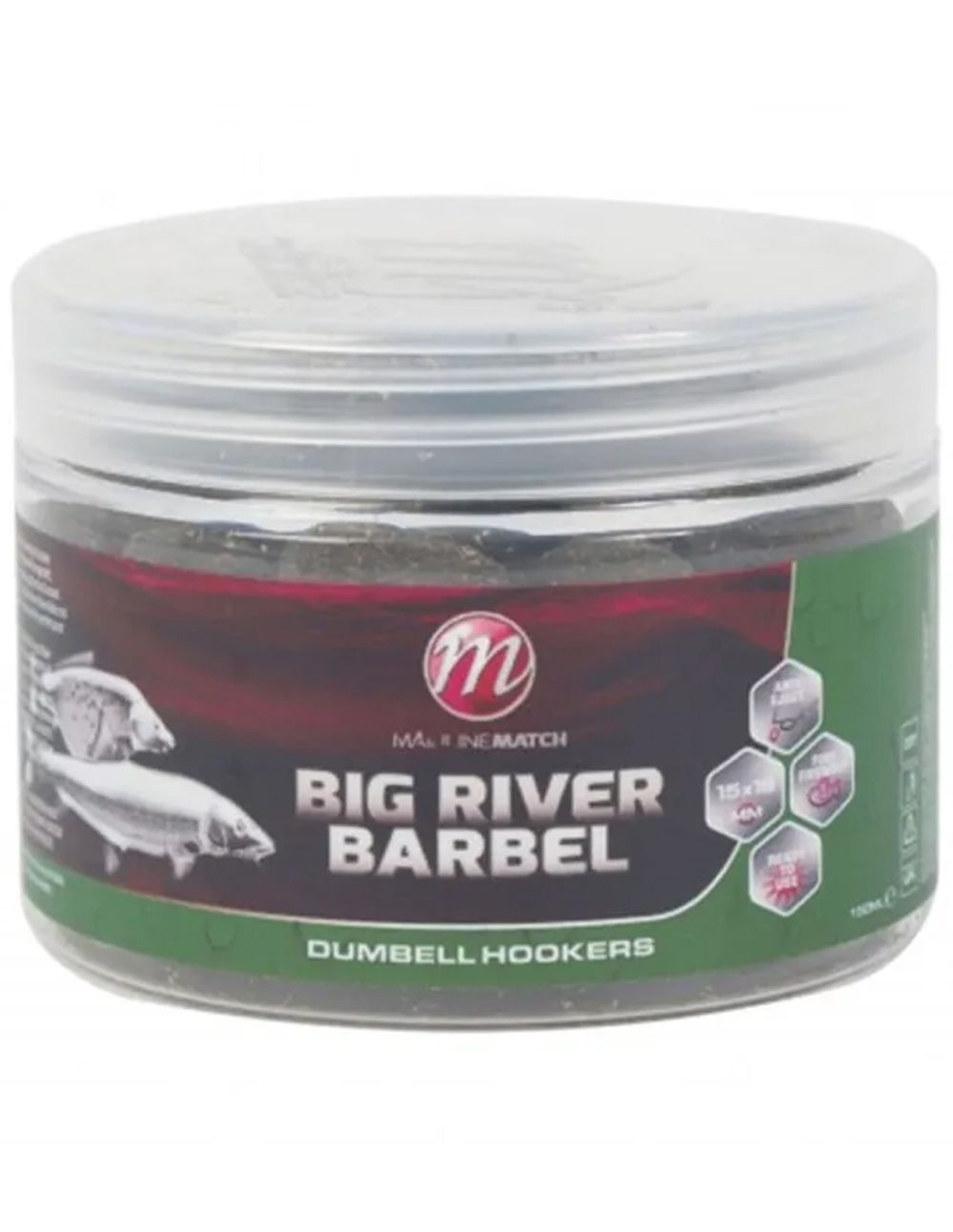 Mainline Big River Barbel Dumbell Hookbaits 10 x 12mm - Imagen 3