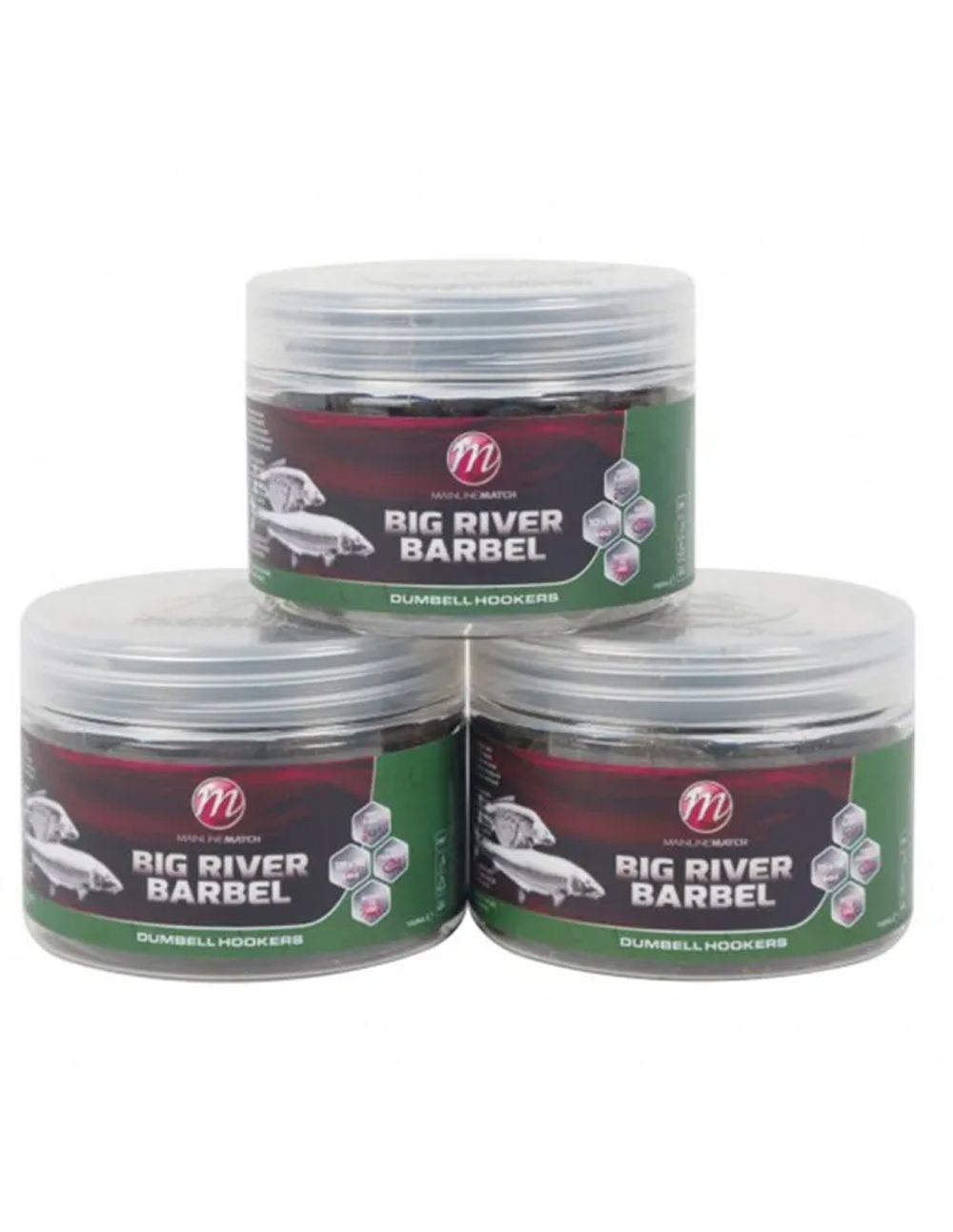 Mainline Big River Barbel Dumbell Hookbaits 15 x 16mm