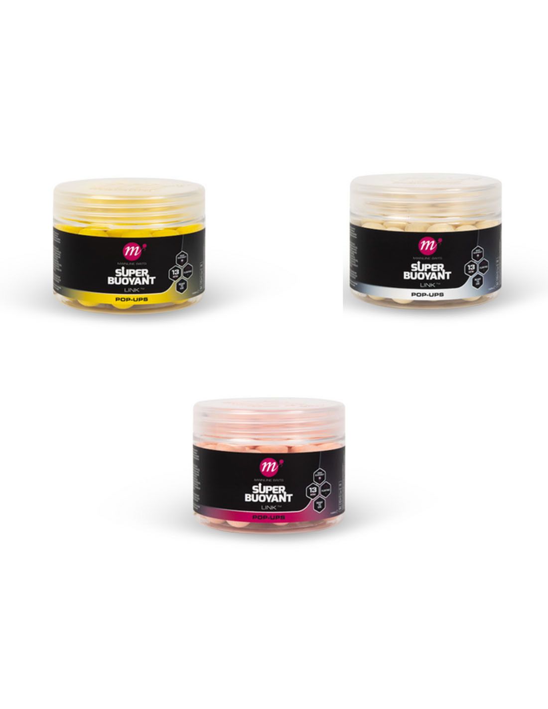 Mainline Link Super Buoyant Pop Ups Pink 13mm - Imagen 3