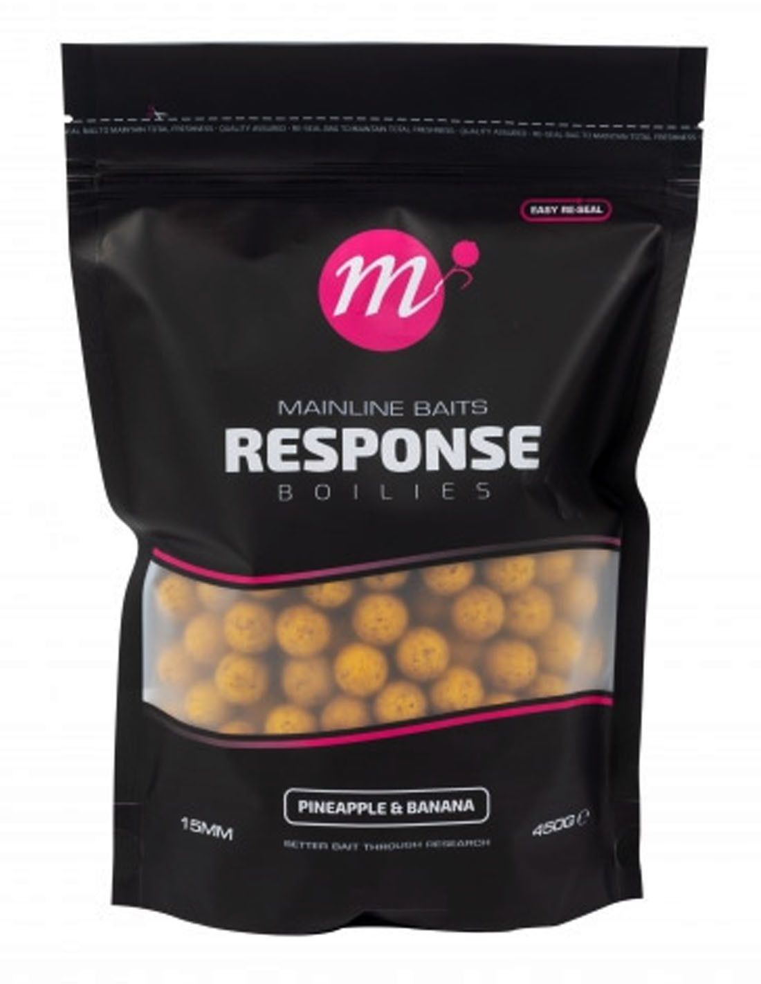 Mainline Response Boilies Pineapple & Banana 15mm 450g - Imagen 2
