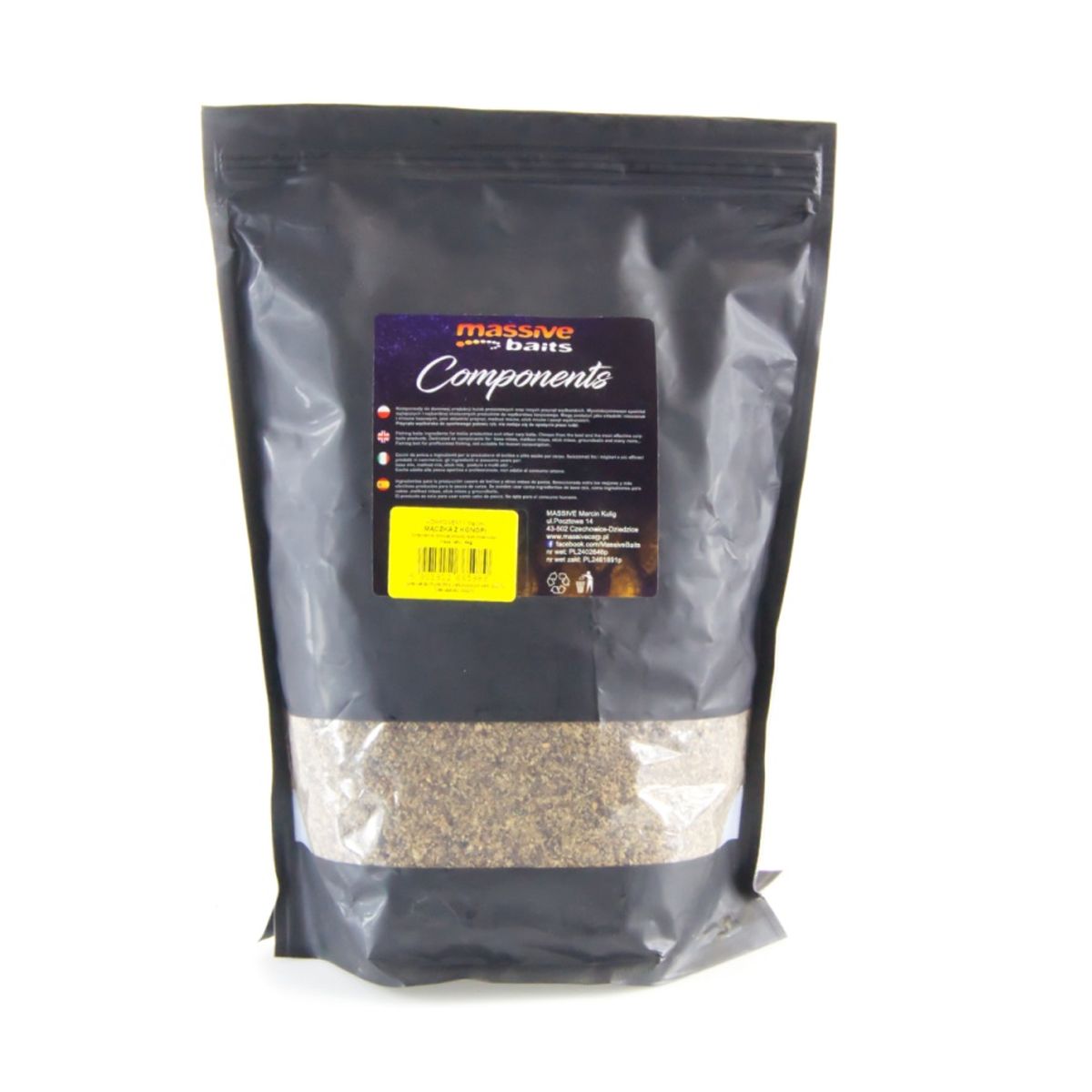 Massive Baits Hemp Meal 1kg - Imagen 3