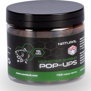 Nash Monster Shrimp Pop Ups Natural 12mm 75gr