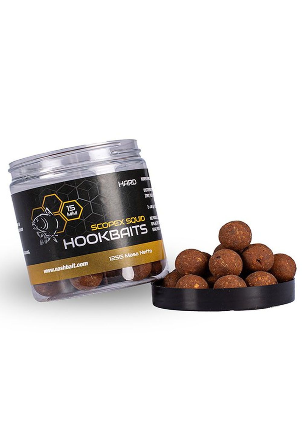 Nash Scopex Squid Hard Hookbaits 15mm 125gr