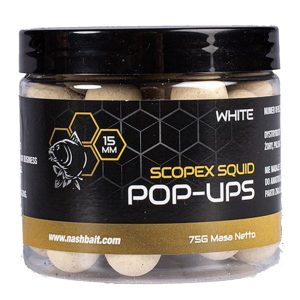 Nash Scopex Squid Pop Ups Blanco 20mm 75gr