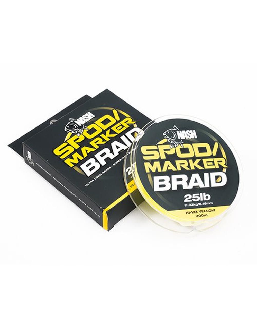 Nash Spod & Marker Braid Lo Viz Green 25lb 0.18mm 300m - Imagen 2