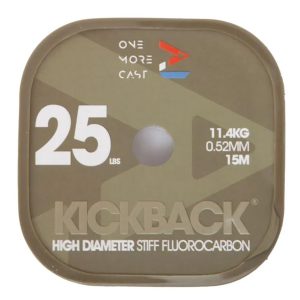 One More Cast Kickback High Diameter Stiff Flourocarbon 25lb 15m