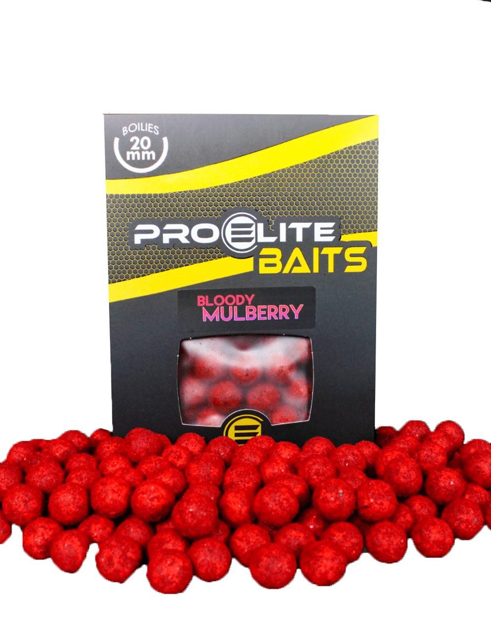 Pro Elite Baits Bloody Mulberry Gold Boilies 14mm 1kg - Imagen 2