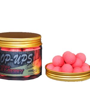 Pro Elite Baits Bloody Mulberry Gold Natural Pop Ups Rosa 14mm
