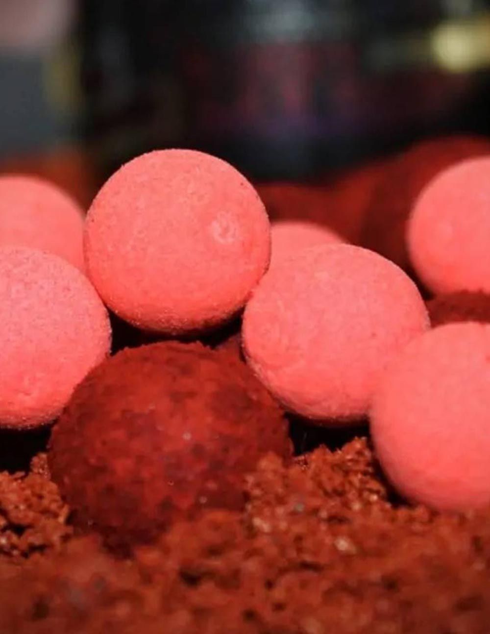 Pro Elite Baits Bloody Mulberry Gold Natural Pop Ups Rosa 20mm - Imagen 3