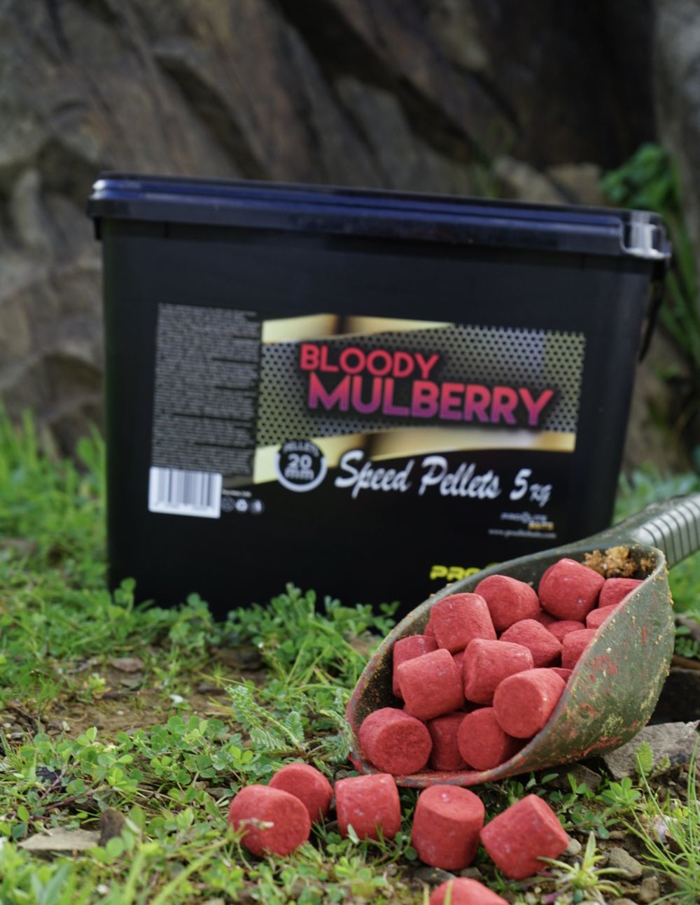 Pro Elite Baits Bloody Mulberry Gold Speed Pellets 5kg - Imagen 3