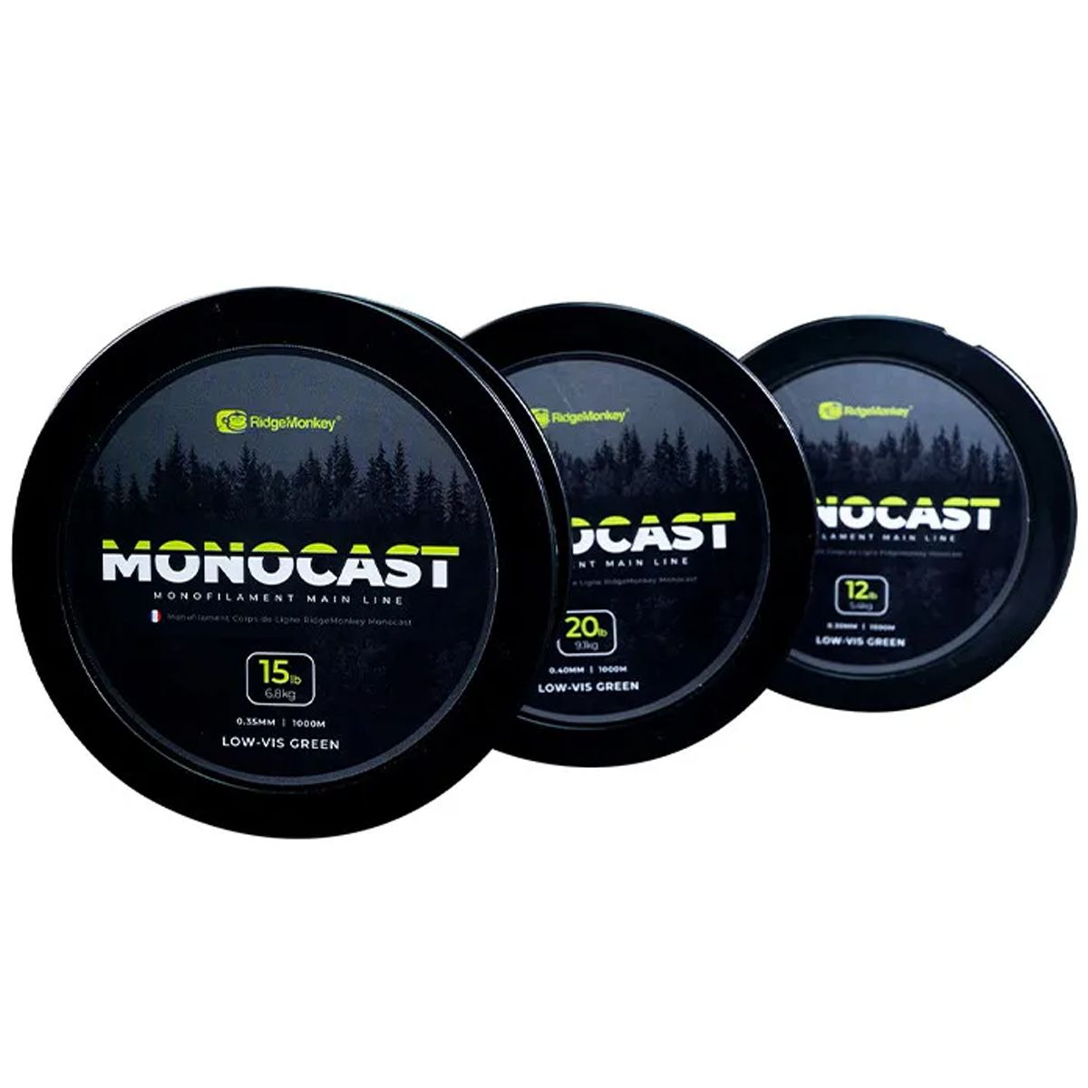RidgeMonkey MonoCast Mono Green 12lb 0.30mm 1000mtr - Imagen 3