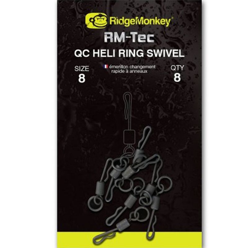 RidgeMonkey RM-Tec QC Heli Ring Swivel Nº 8