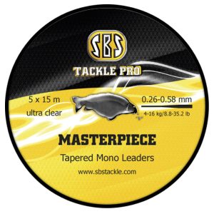 SBS Masterpiece Tapered Mono Leaders 5x Ultra-Clear (0.26 – 0.58mm)