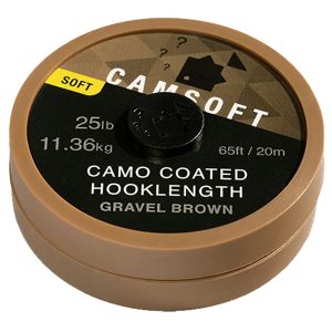 Thinking Anglers Camsoft Hooklength Camo Gravel Brown 25lb