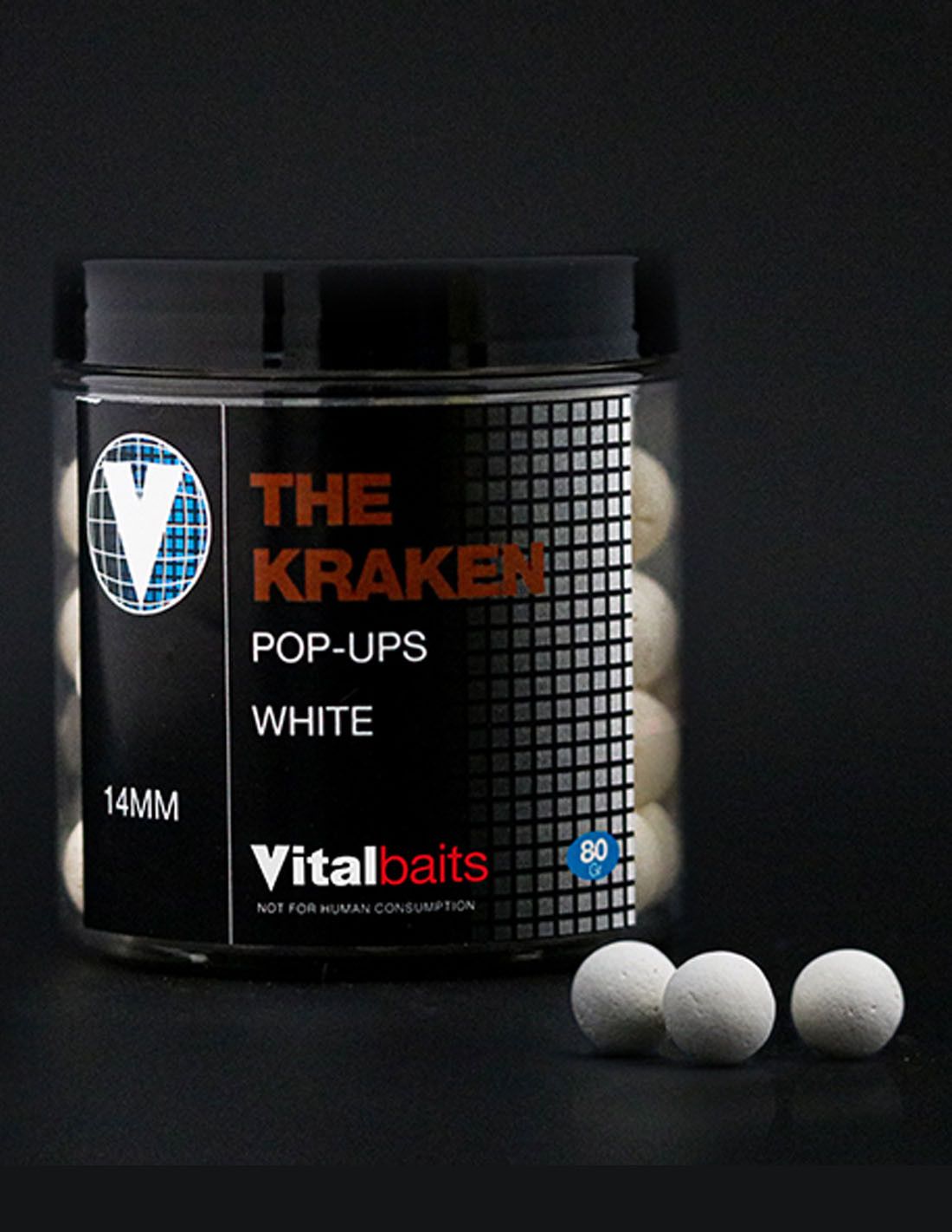 Vitalbaits Pop Up The Kraken Fluor White 14mm - Imagen 2